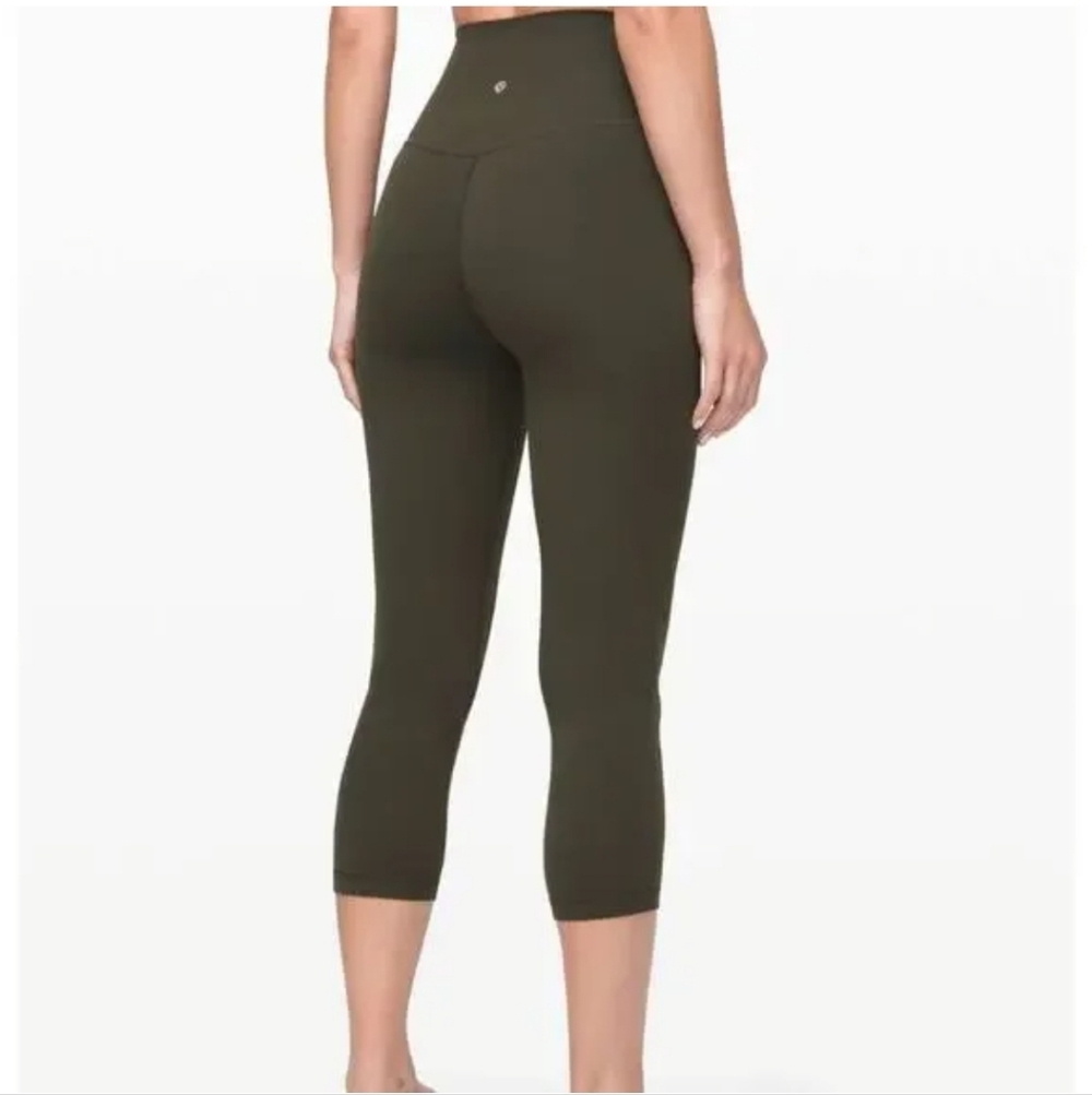 lululemon HR Align Crop 21" Dark Olive